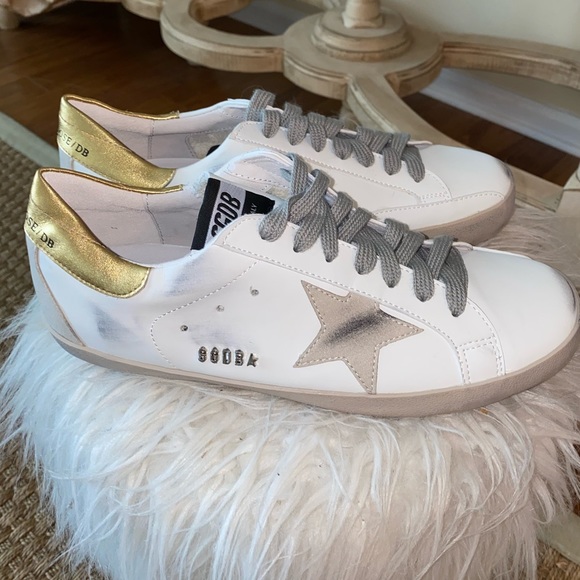 Golden Goose Shoes Golden Goose Superstar Sneakers Silver Gold Poshmark